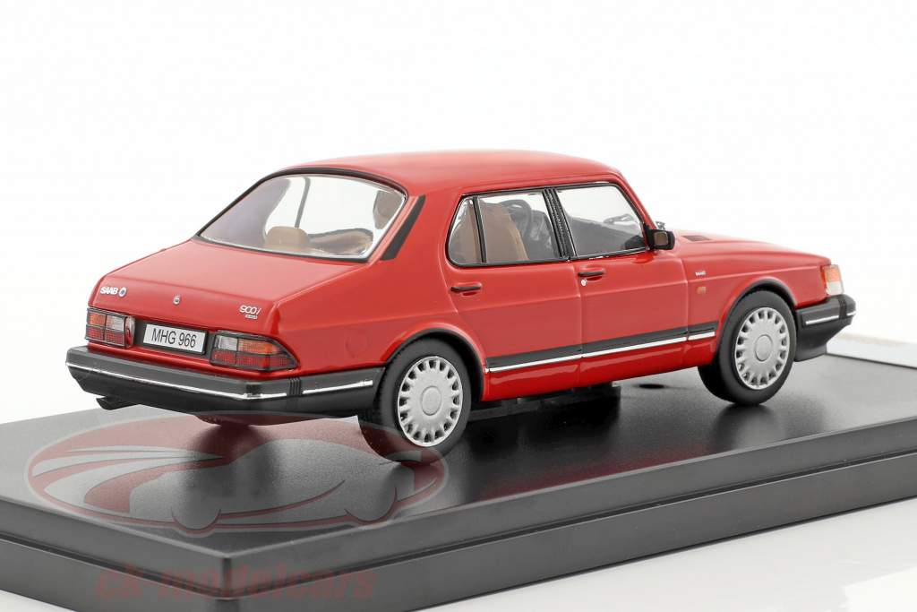 Saab 900i année de construction 1987 rouge 1:43 Premium X