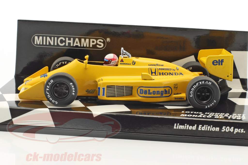 Satoru Nakajima Lotus 99T #11 monaco GP formula 1 1987 1:43 Minichamps