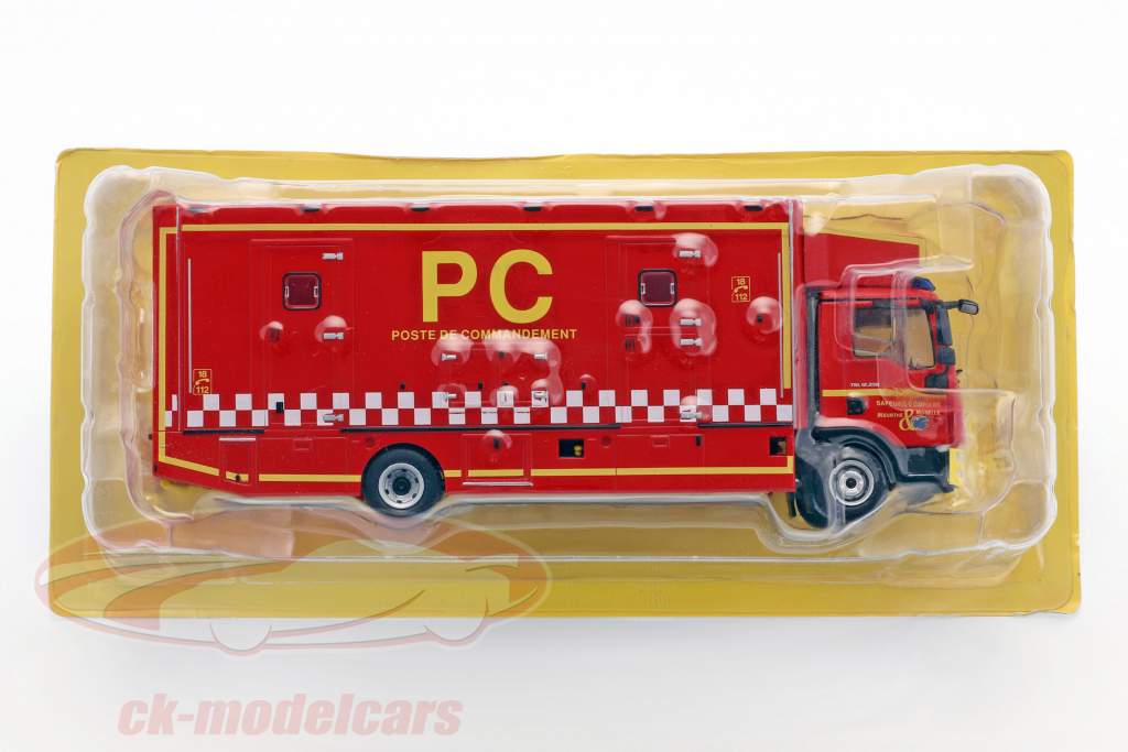 MAN TGL 12.250 Poste de Commandement corpo de Bombeiros vermelho / Branco / amarelo 1:43 Altaya