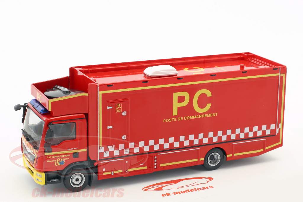 MAN TGL 12.250 Poste de Commandement corpo de Bombeiros vermelho / Branco / amarelo 1:43 Altaya