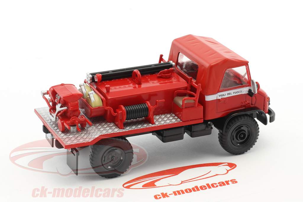 Mercedes-Benz Unimog 404 Fire Department red 1:43 Atlas