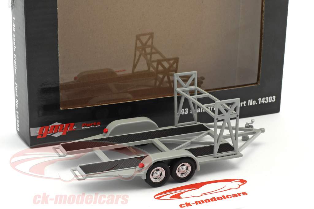 тандем прицеп с покрышка стеллаж серый 1:43 GMP