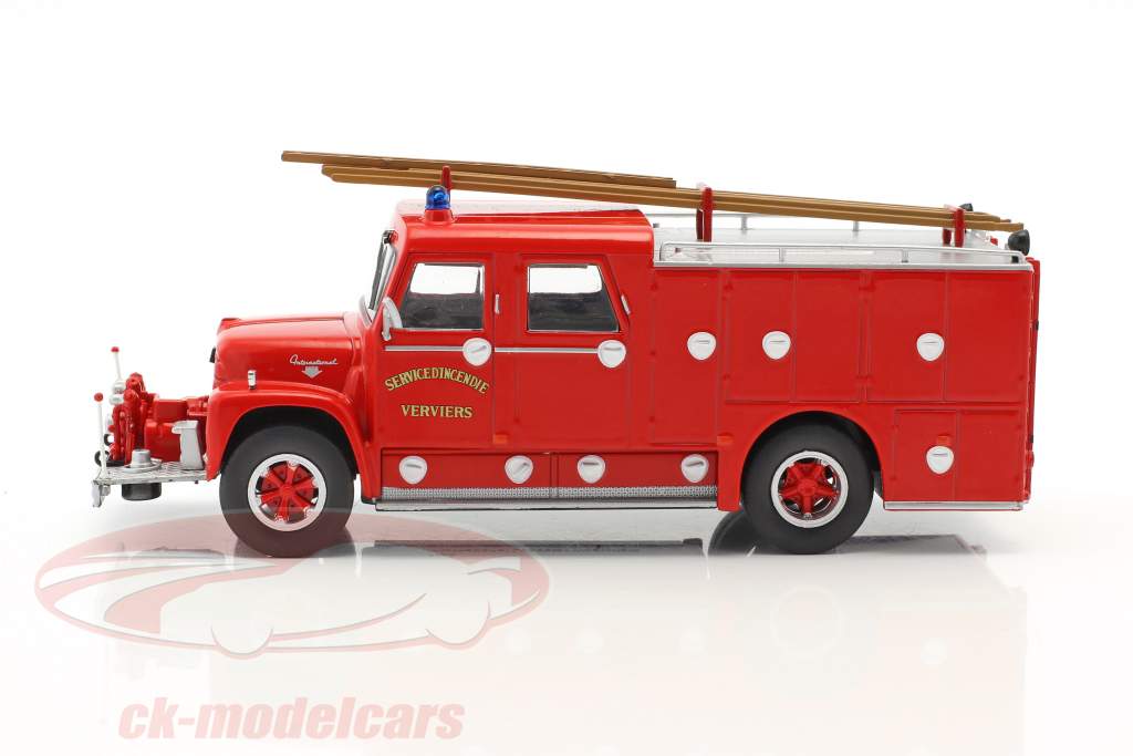 International Loadstar Wasterlain Verviers vigili del fuoco rosso 1:43 Altaya