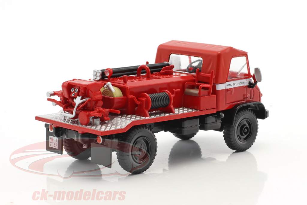 Mercedes-Benz Unimog 404 Fire Department red 1:43 Atlas