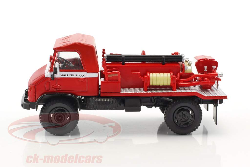 Mercedes-Benz Unimog 404 brandvæsen rød 1:43 Atlas