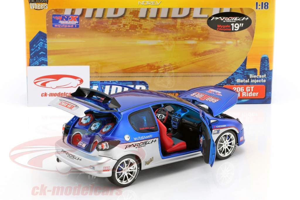 未開封 1/18 AUTOart PEUGEOT 206 WRC シルバー WRC LEGENDS Peugeot 206 WRC Rally France TDC 2002 G.PANIZZI
