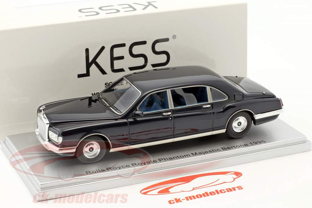 Rolls Royce Royale Phantom Majestic Bertone Baujahr 1995 dunkel blau 1:43 KESS