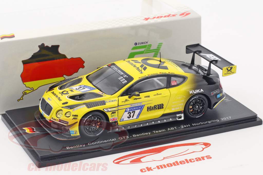 Bentley Continental GT3 #37 24h Nürburgring 2017 Bentley Team ABT 1:43 Spark