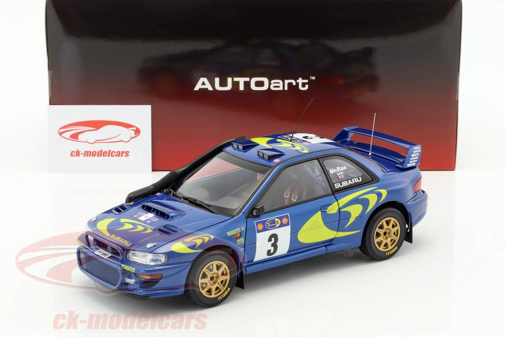 Subaru Impreza S3 #3 vincitore Rallye Safari 1997 McRae, Grist 1:18 AUTOart