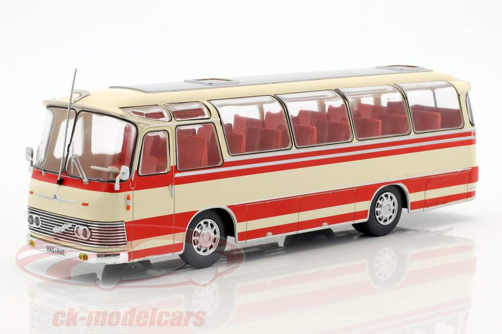 Neoplan NH 9L bus year 1964 beige / red 1:43 Ixo