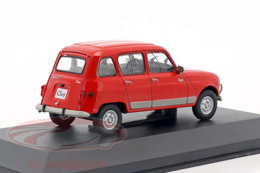 Renault 4 Clan Bouwjaar 1978 rood 1:43 WhiteBox