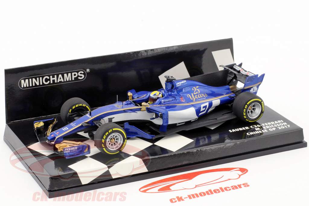Marcus Ericsson Sauber C36 #9 китайский GP формула 1 2017 1:43 Minichamps