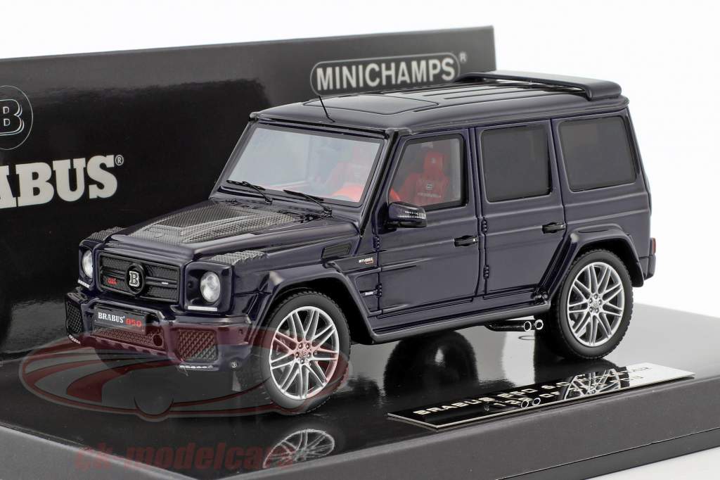 Brabus 850 6.0 Biturbo Widestar 建造年份 2016 黑暗 蓝 1:43 Minichamps