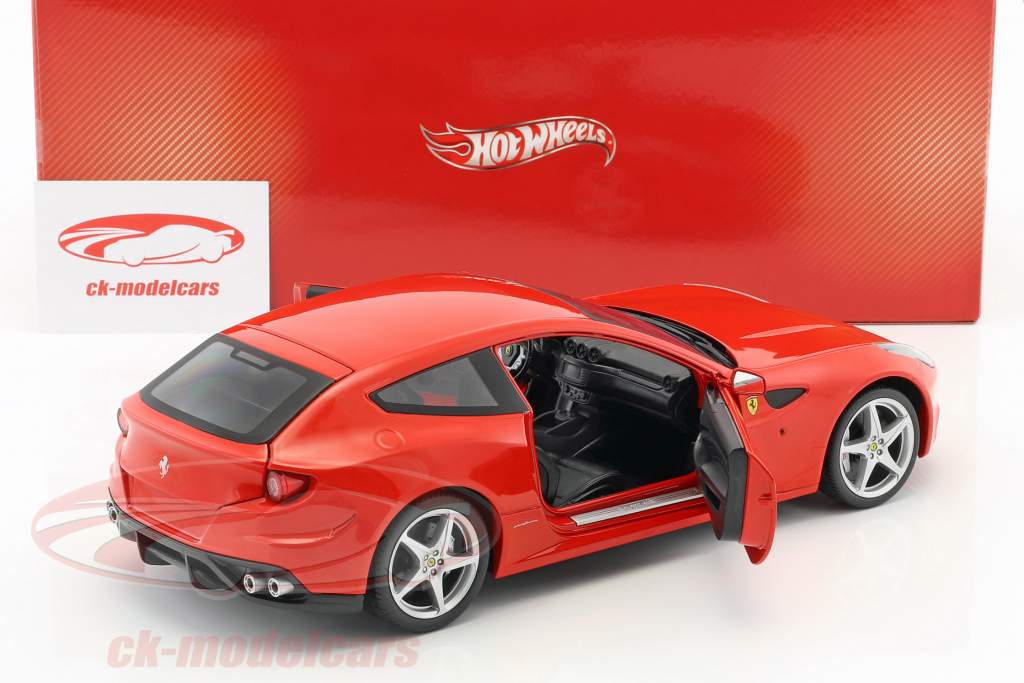 Ferrari FF Jaar 2011 rood 1:18 HotWheels Erfgoed