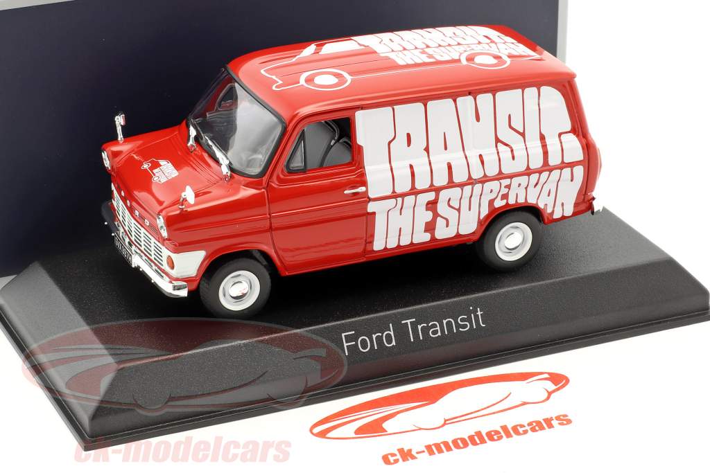 Ford Transit バン 築 1965 赤 1:43 Norev