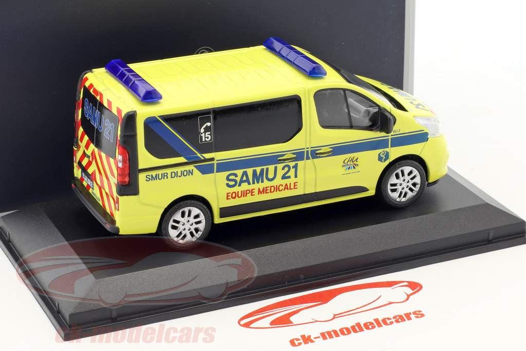 Renault Trafic SAMU Год постройки 2014 желтый / синий 1:43 Norev