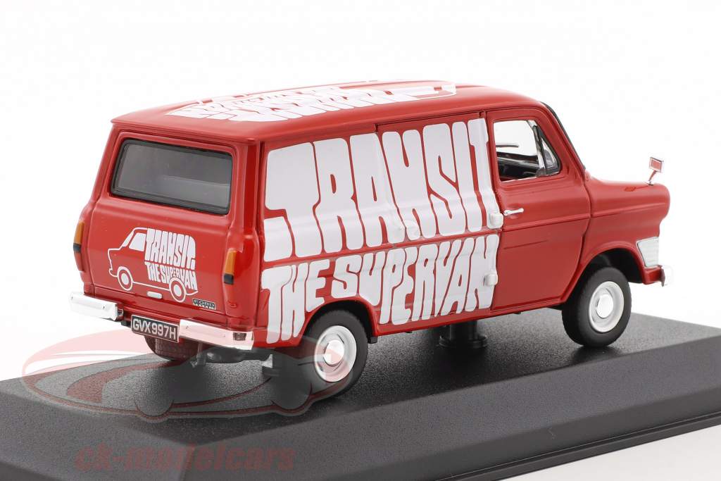 Ford Transit バン 築 1965 赤 1:43 Norev