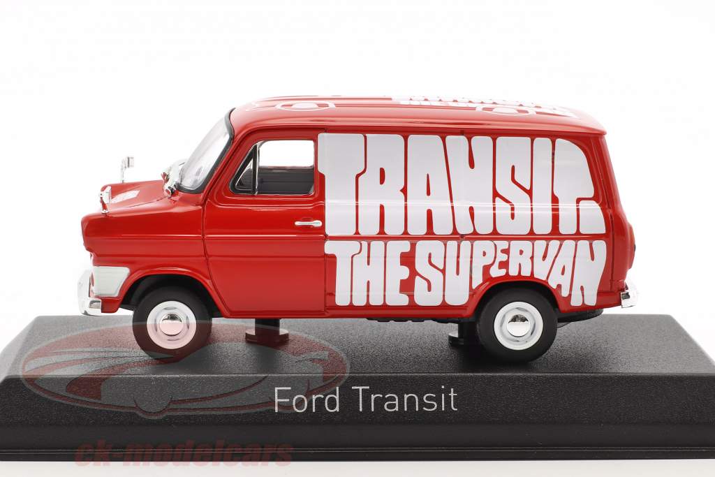 Ford Transit バン 築 1965 赤 1:43 Norev