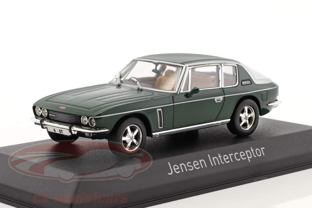 Jensen Interceptor année de construction 1976 sombre vert 1:43 Norev