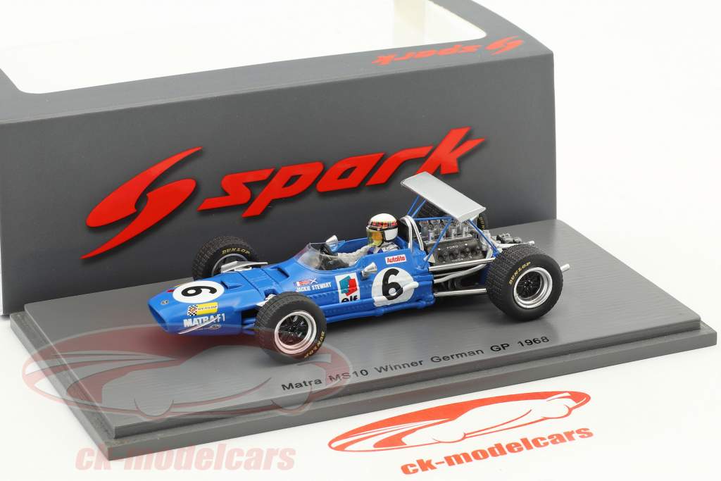Spark 1:43 Jackie Stewart Matra MS10 #6 勝者 ドイツ語 GP 式