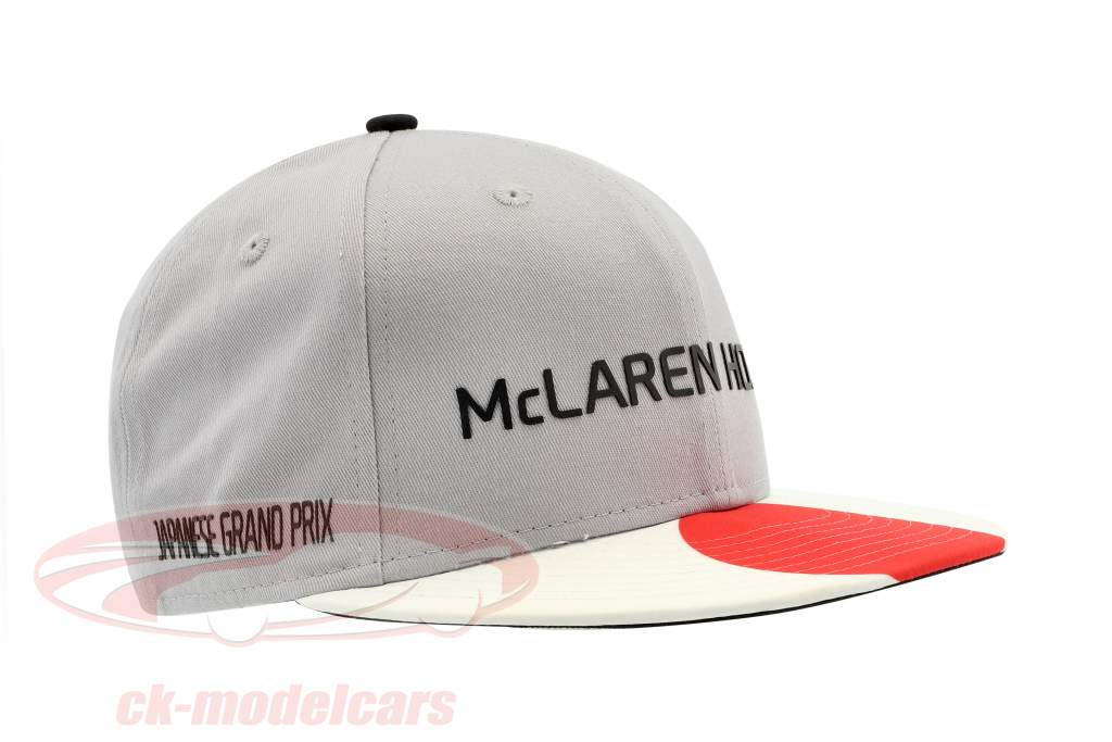 McLaren Honda formula 1 2017 Alonso & Vandoorne Special Edition Giappone Cap grigio M/L