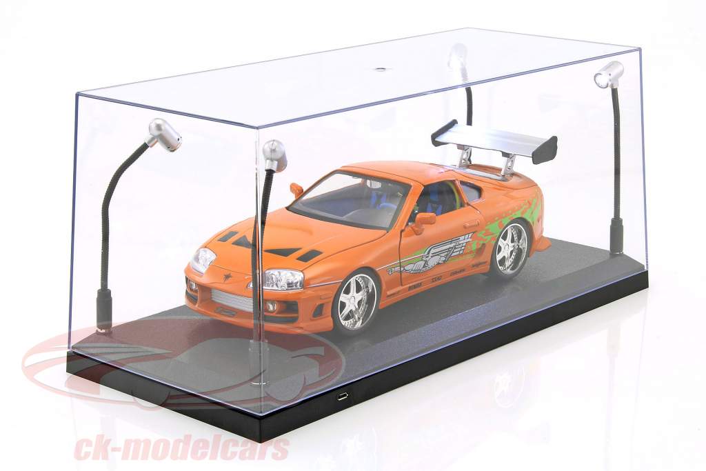 单 橱窗 同 4 移动 LED 灯具 对于 模型 汽车 在 规模 1:18 Triple9