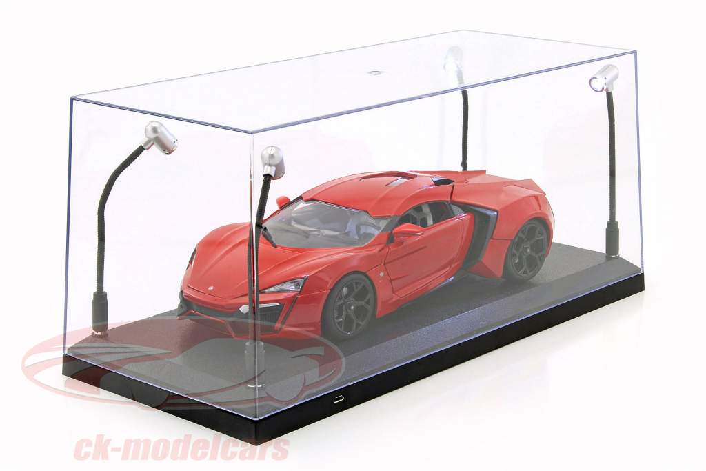 solteiro mostruário com 4 móvel CONDUZIU lâmpadas para modelo carros dentro escala 1:18 Triple9