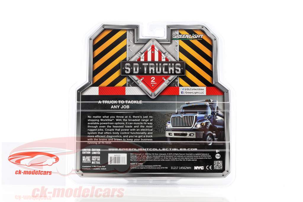 International WorkStar Shell Oil Tanker année de construction 2017 jaune / blanc 1:64 Greenlight