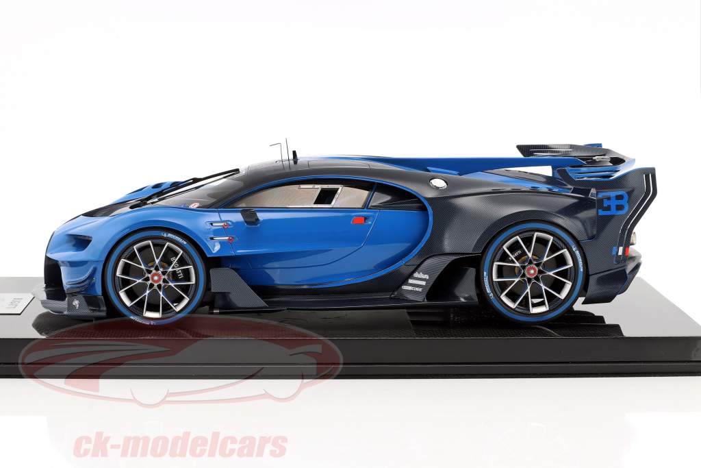 Bugatti Vision GT motor Show Frankfurt 2015 blå / carboxylsyre blå 1:12 LookSmart