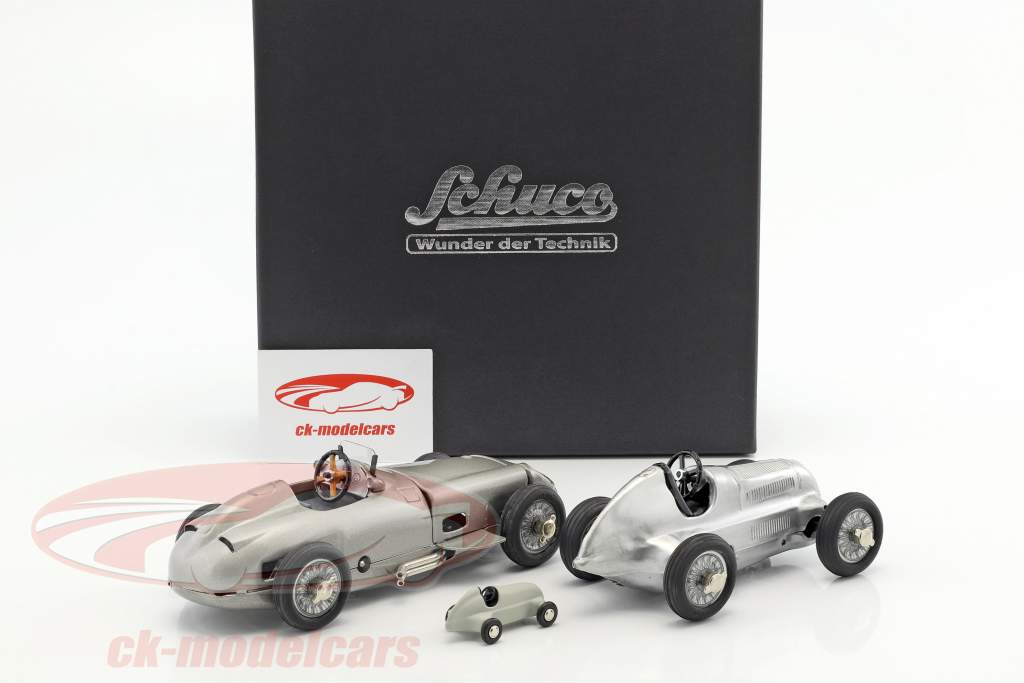 3 voiture ensemble Kompressor Studio 1 + Studio VII + piccolo Studio argent / grau 1:18 Schuco
