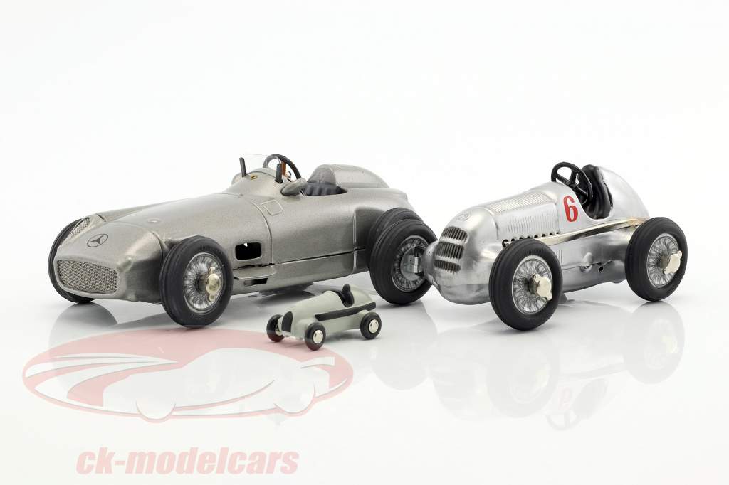 3 voiture ensemble Kompressor Studio 1 + Studio VII + piccolo Studio argent / grau 1:18 Schuco