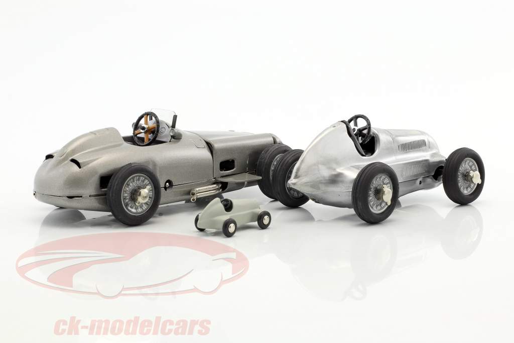 3 voiture ensemble Kompressor Studio 1 + Studio VII + piccolo Studio argent / grau 1:18 Schuco