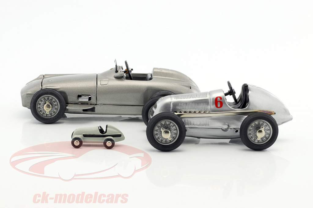 3 voiture ensemble Kompressor Studio 1 + Studio VII + piccolo Studio argent / grau 1:18 Schuco