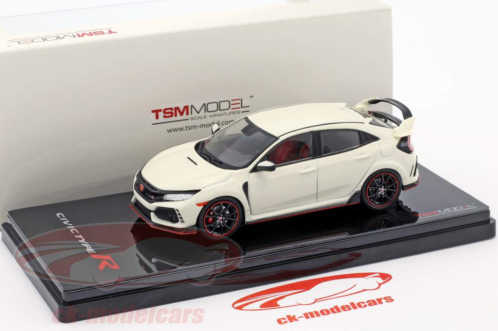 Honda Civic Type R LHD branco 1:43 TrueScale