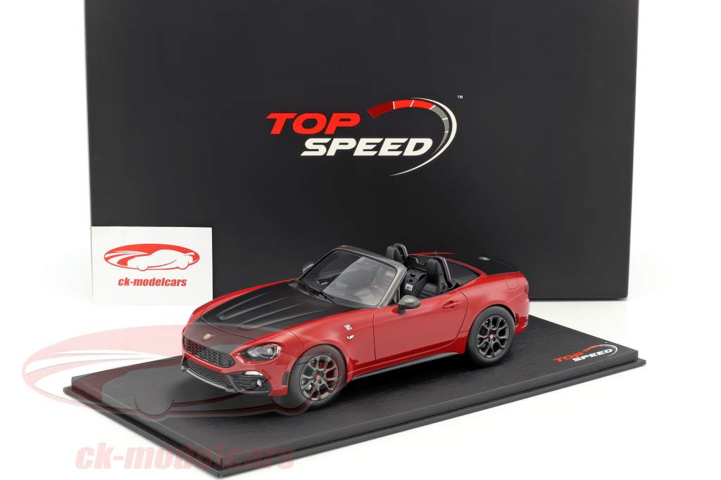 Abarth 124 Spider Costa Brava 1972 red 1:18 TrueScale
