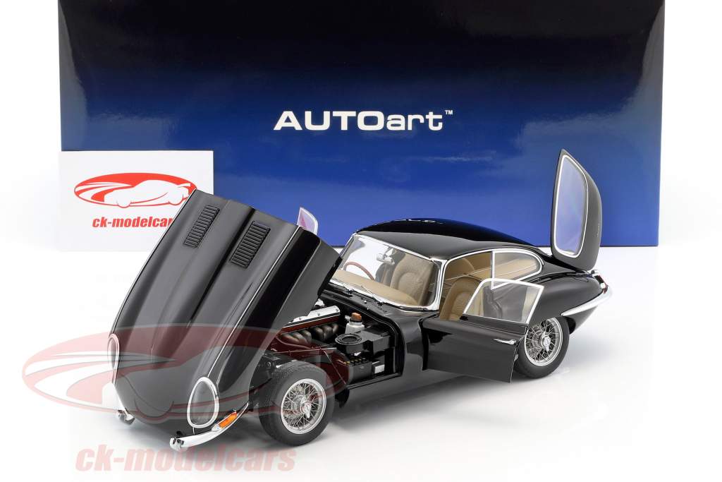 Jaguar E-Type Serie 1 3.8 Coupé modello 1961 nero AUTOart 1:18