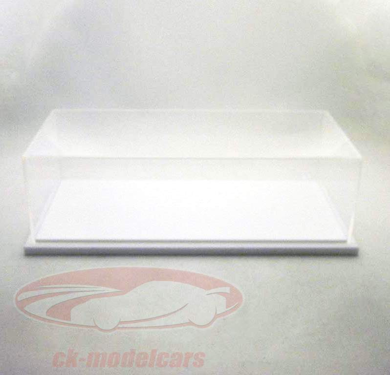 Глянцевый белый витрина / витрина и база 1:18 TrueScale