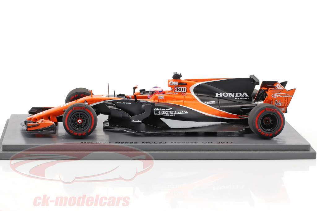 Jenson Button McLaren MCL32 #22 Monaco GP formule 1 2017 1:43 Spark