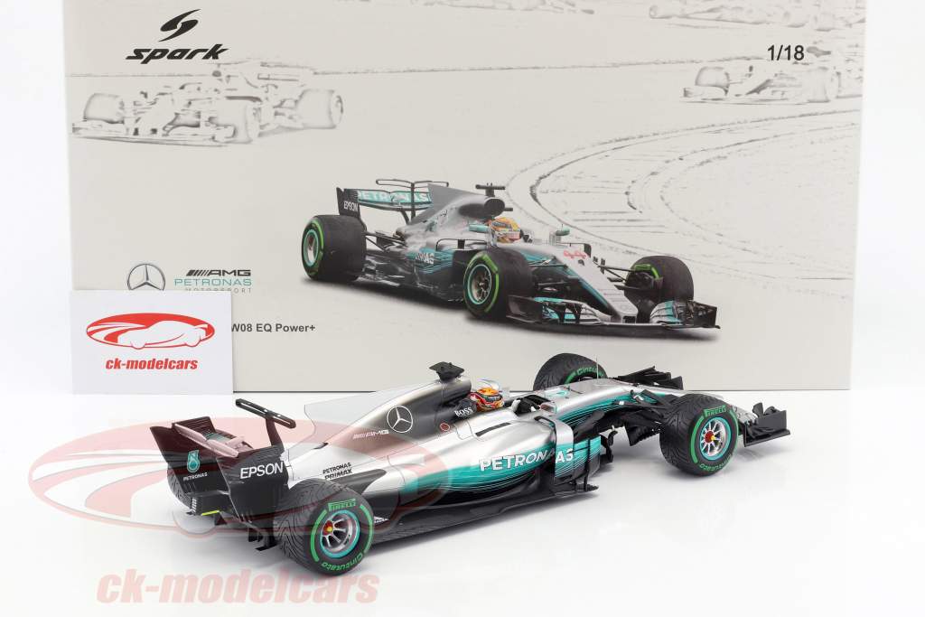 Spark 1:18 Lewis Hamilton Mercedes F1 W08 EQ Power #44
