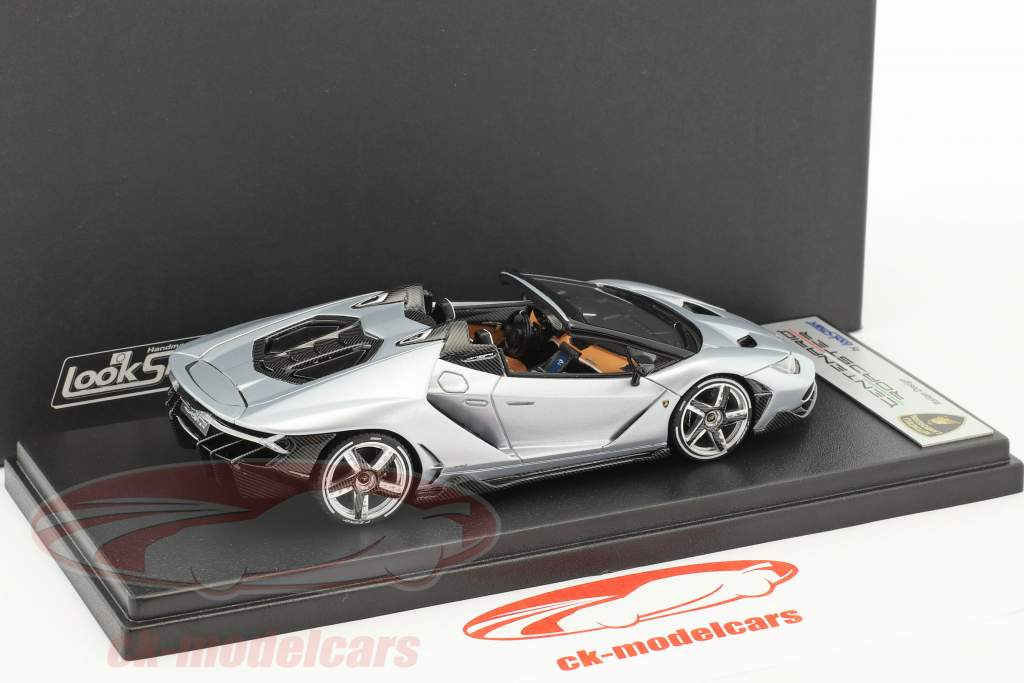 Lamborghini Centenario Roadster plata 1:43 LookSmart