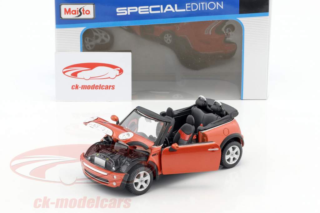Mini Cooper Cabrio rosso 1:24 Maisto