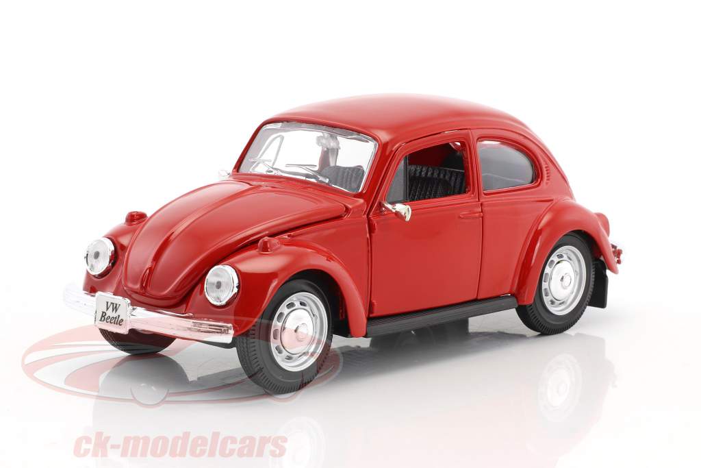 Volkswagen VW Beetle year 1973 red 1:24 Maisto