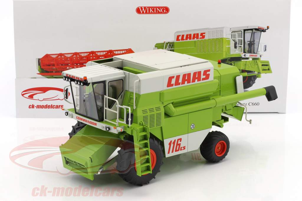 Wiking 1:32 Claas Commandor 116 CS Harvester green / White
