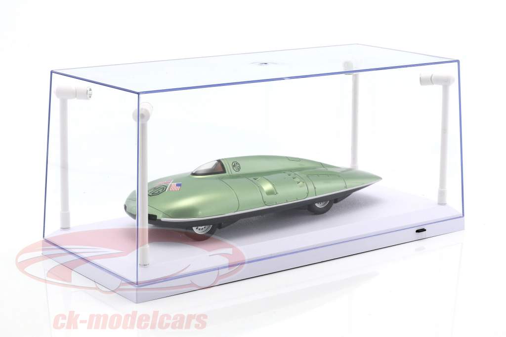 Single vitrine wit met 4 led lampen voor modelauto&#39;s in schaal 1:18 Triple9