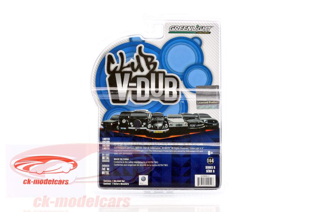 Volkswagen VW T2 Panel Van светло-фиолетовый / темно-фиолетовый 1:64 Greenlight