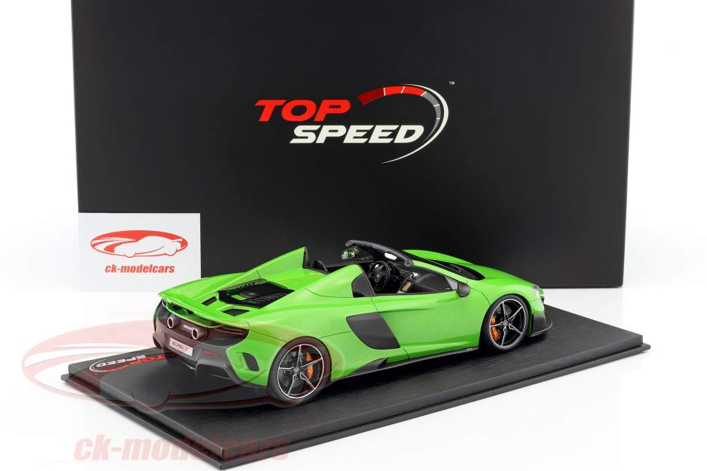 McLaren 675LT Spider mantis グリーン 1:18 TrueScale
