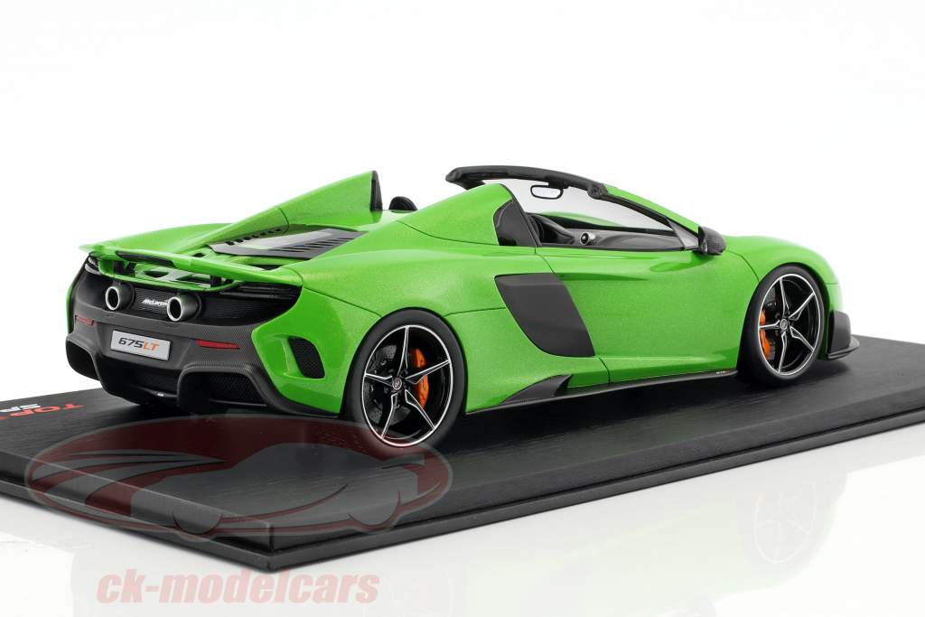 McLaren 675LT Spider mantis grøn 1:18 TrueScale