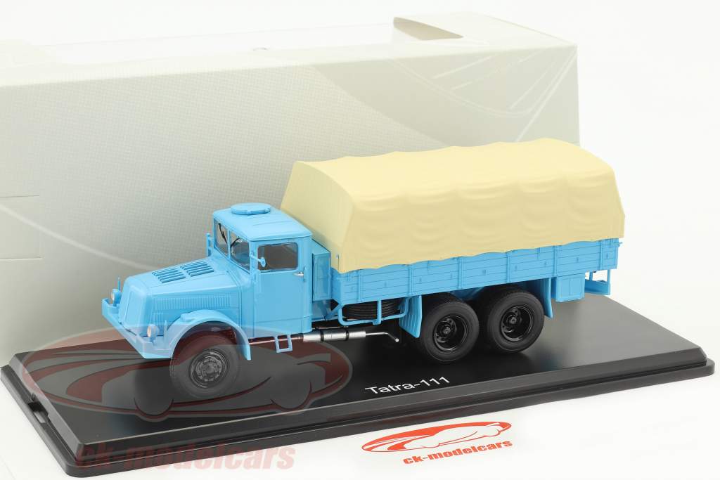 Tatra 111 piattaforma con telone azzurro 1:43 PremiumClassiXXs