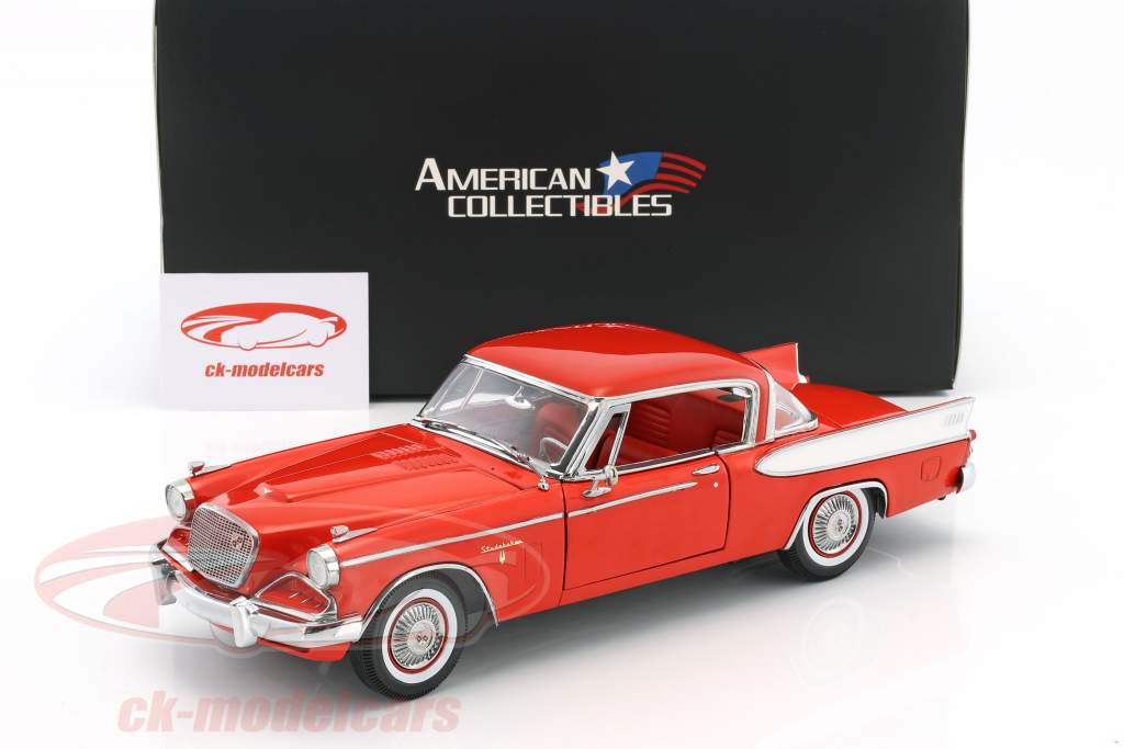Studebaker Golden Hawk ano de construção 1957 Apache vermelho 1:18 SunStar