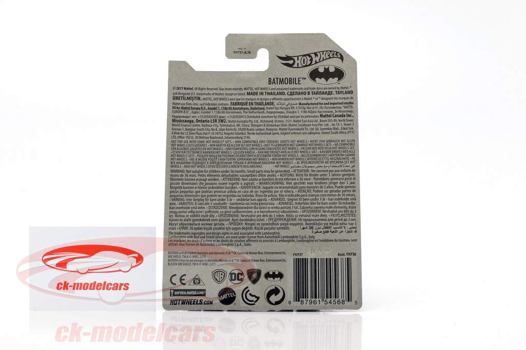 Batmobile DC Comics gris 1:64 HotWheels